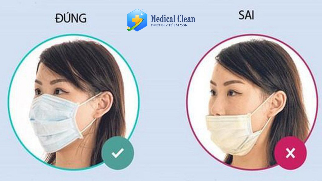 Đeo khẩu trang sai cách