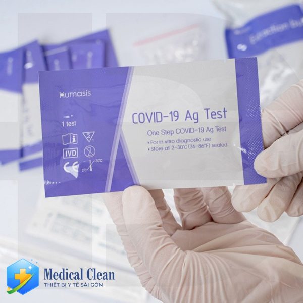 1 HỘP (25 BỘ) - Kit test nhanh HUMASIS Covid-19 Ag Test (Hàn Quốc)