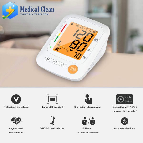 Máy đo huyết áp kỹ thuật số Finicare U80H