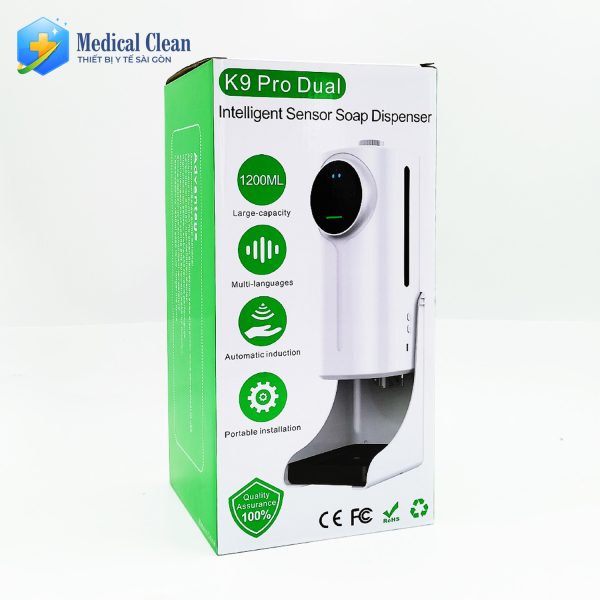Máy đo nhiệt độ và sát khuẩn tay tự động K9 PRO DUAL